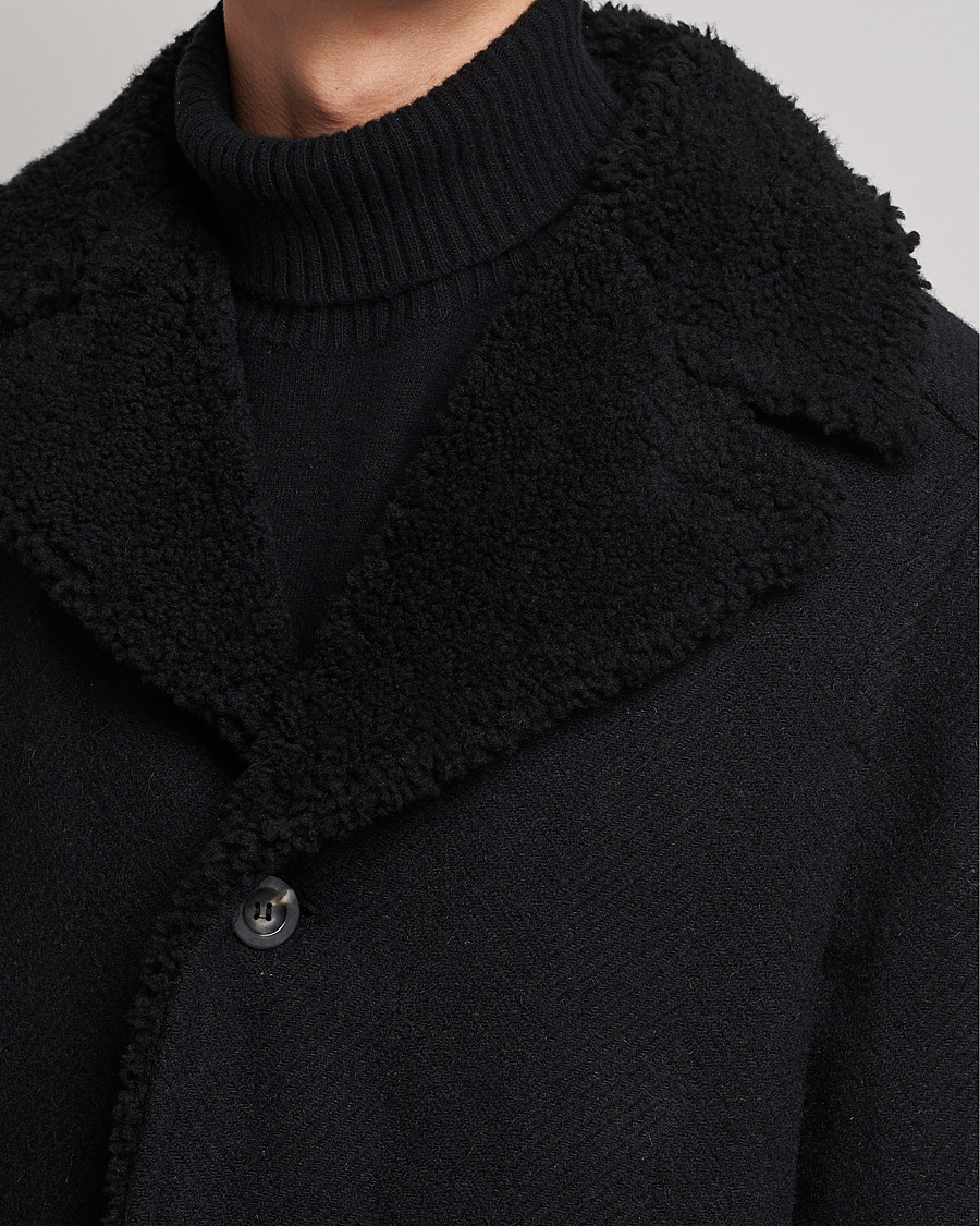 Homme | Manteaux Et Vestes | Private White V.C. | The Shearling Car Coat Navy