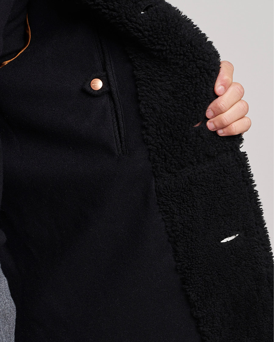 Homme | Manteaux Et Vestes | Private White V.C. | The Shearling Car Coat Navy