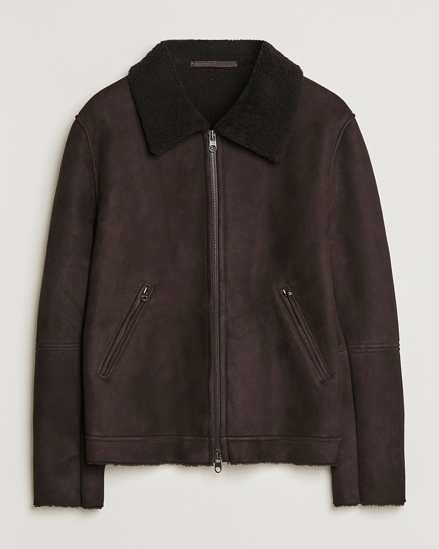 Homme | Manteaux Et Vestes | Private White V.C. | The Shearling Flight Jacket Brown