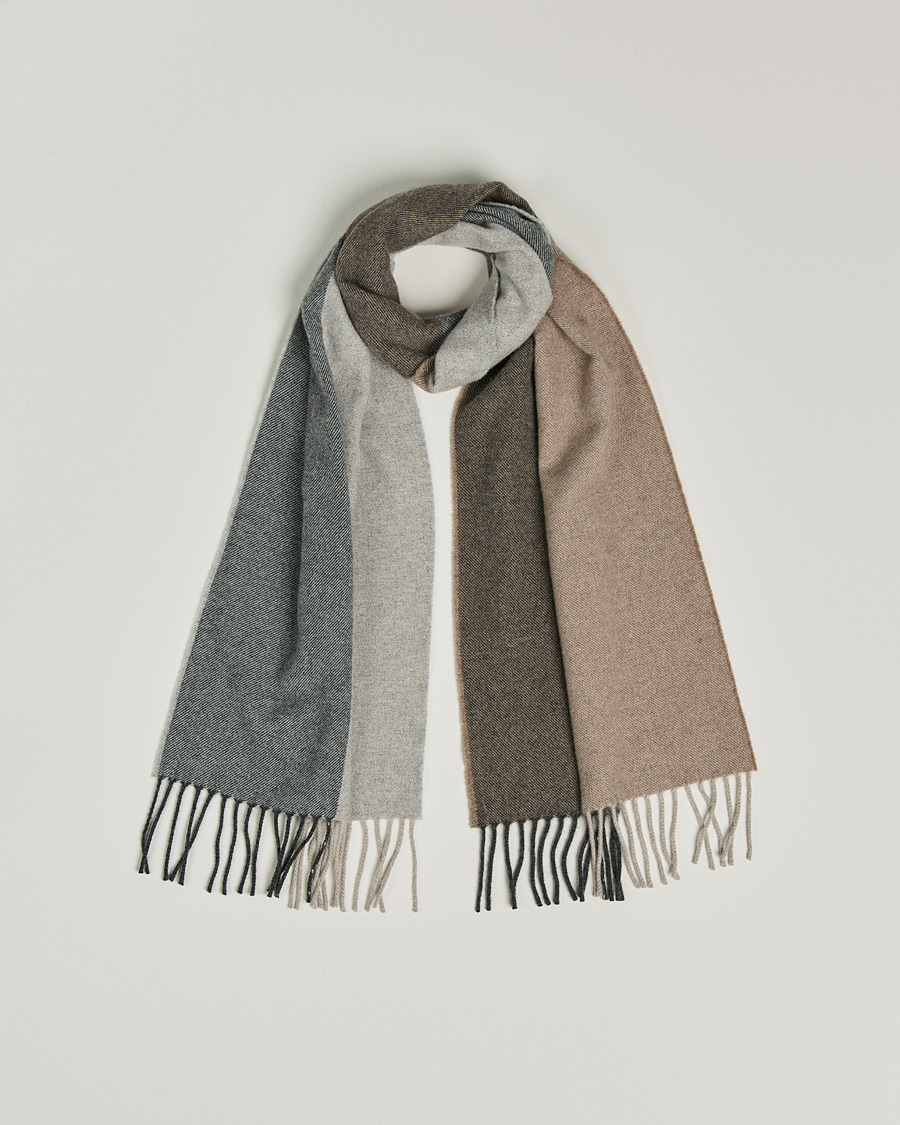 Homme | Begg & Co Brook Recycled Cashmere/Merino Scarf Natural | Begg & Co | Brook Recycled Cashmere/Merino Scarf Natural