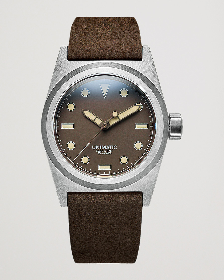 Homme | UNIMATIC Modello Due Field Watch Mocha Brown | UNIMATIC | Modello Due Field Watch Mocha Brown