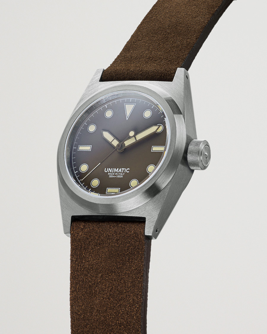 Homme | UNIMATIC Modello Due Field Watch Mocha Brown | UNIMATIC | Modello Due Field Watch Mocha Brown