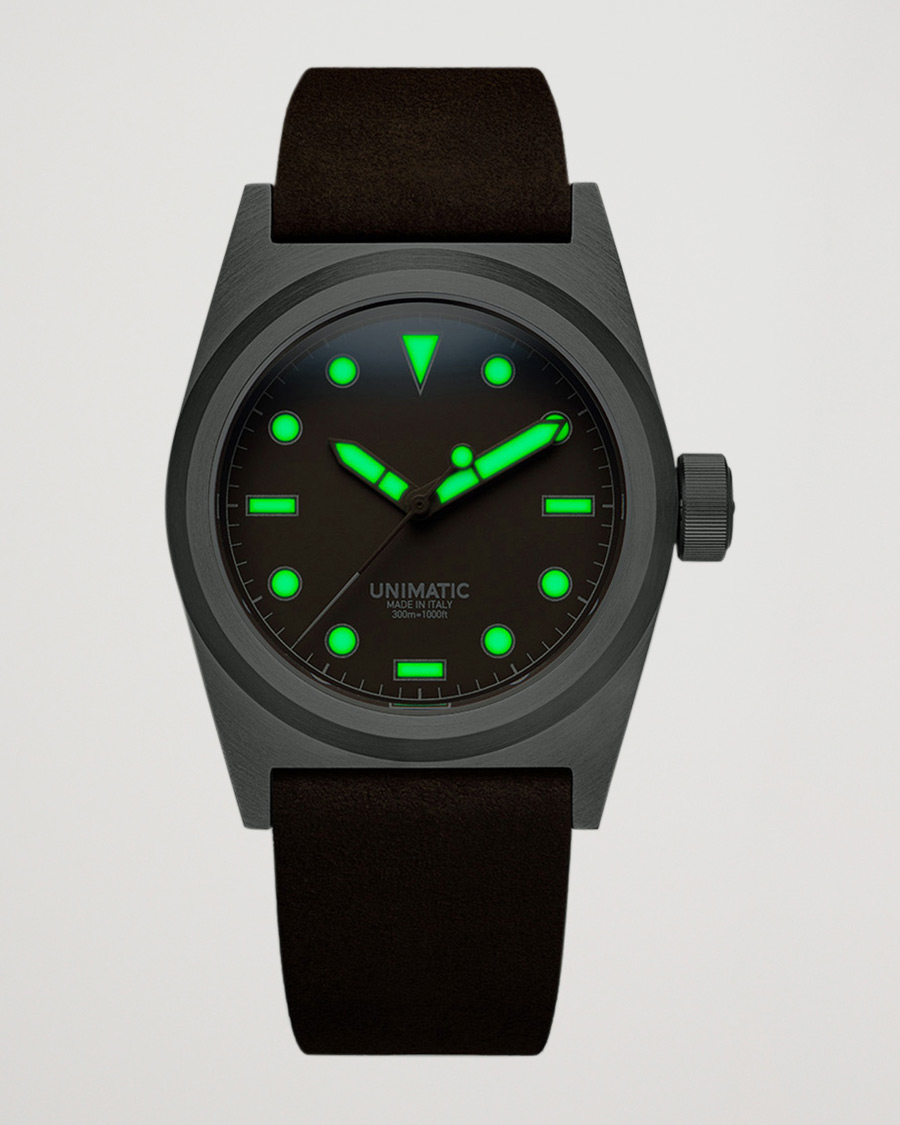 Homme | UNIMATIC Modello Due Field Watch Mocha Brown | UNIMATIC | Modello Due Field Watch Mocha Brown