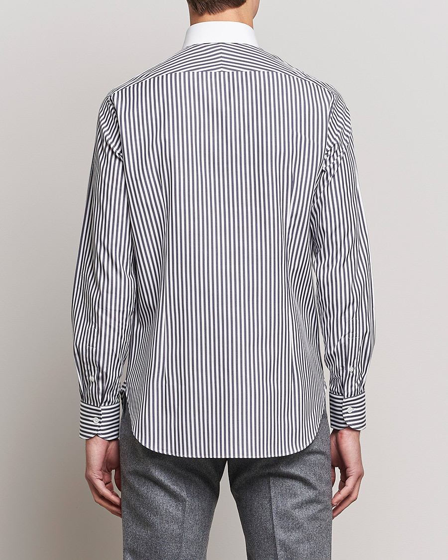 Homme | Chemises | Beams F | Tab Collar Dress Shirt Grey/White