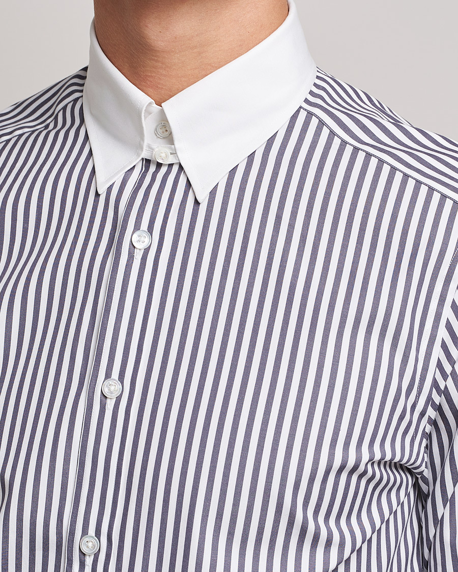 Homme | Chemises | Beams F | Tab Collar Dress Shirt Grey/White