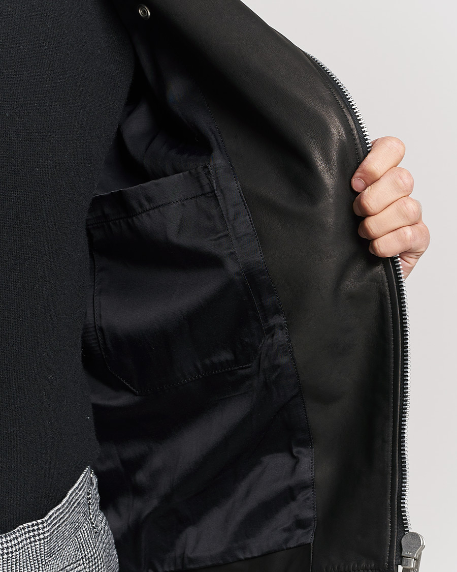 Homme | Manteaux Et Vestes | Beams F | Riders Leather Jacket Black