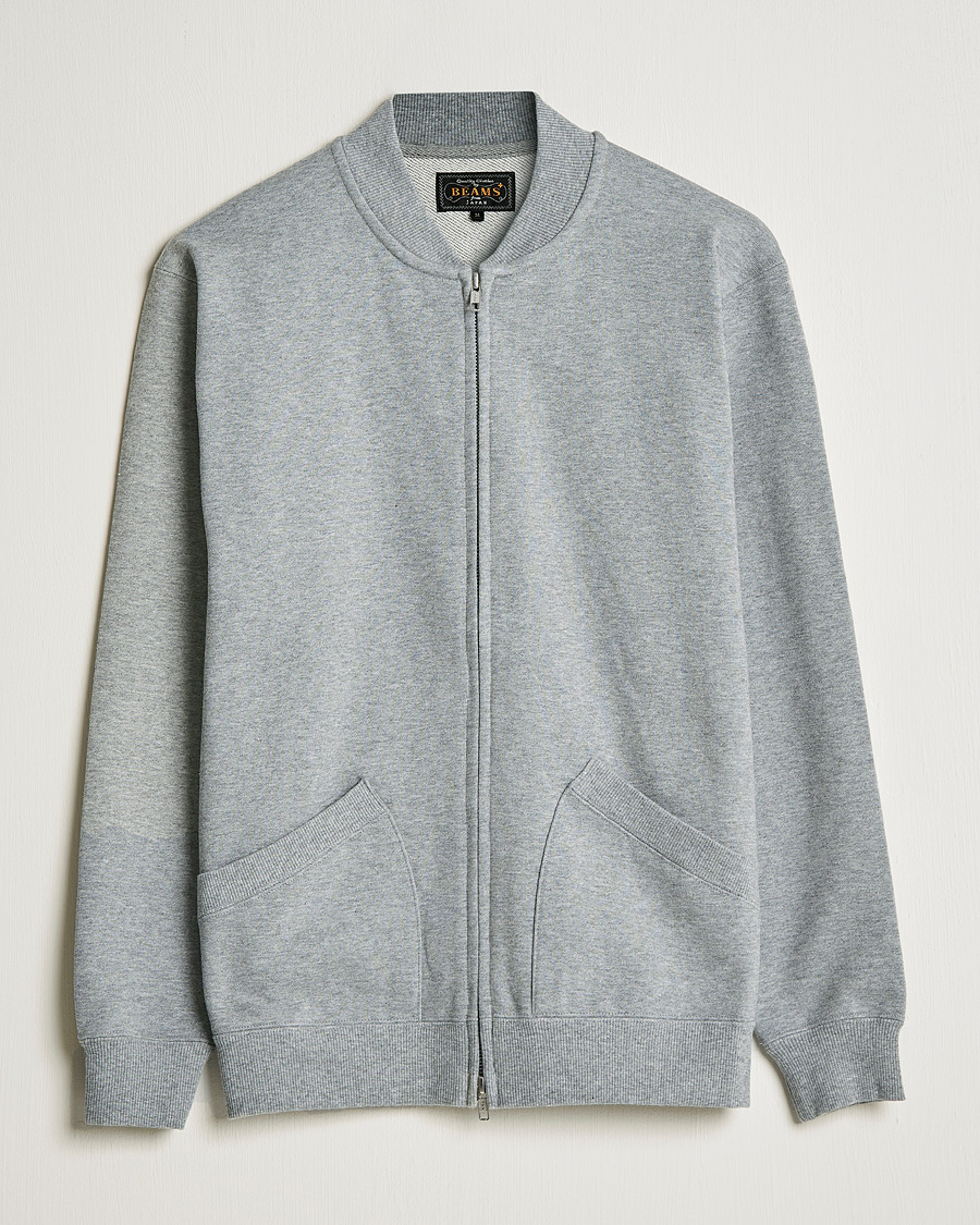Homme | Pulls Et Tricots | BEAMS PLUS | Sweat Zip Cardigan Light Grey