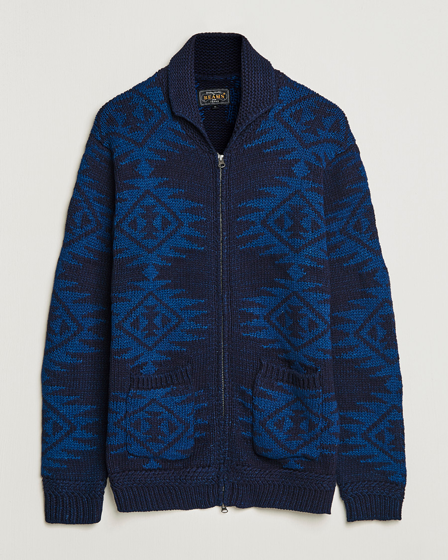 Homme | Pulls Et Tricots | BEAMS PLUS | Cowichan Cardigan Navy