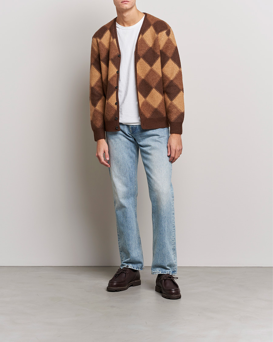Homme | Pulls Et Tricots | BEAMS PLUS | Argyle Jacquard Cardigan Brown 
