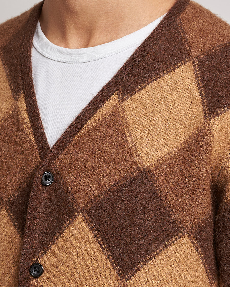 Homme | Pulls Et Tricots | BEAMS PLUS | Argyle Jacquard Cardigan Brown 