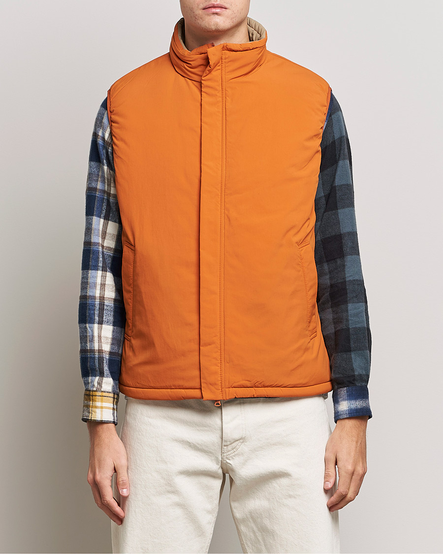 Homme | Manteaux Et Vestes | BEAMS PLUS | MIL Puffer Vest Orange