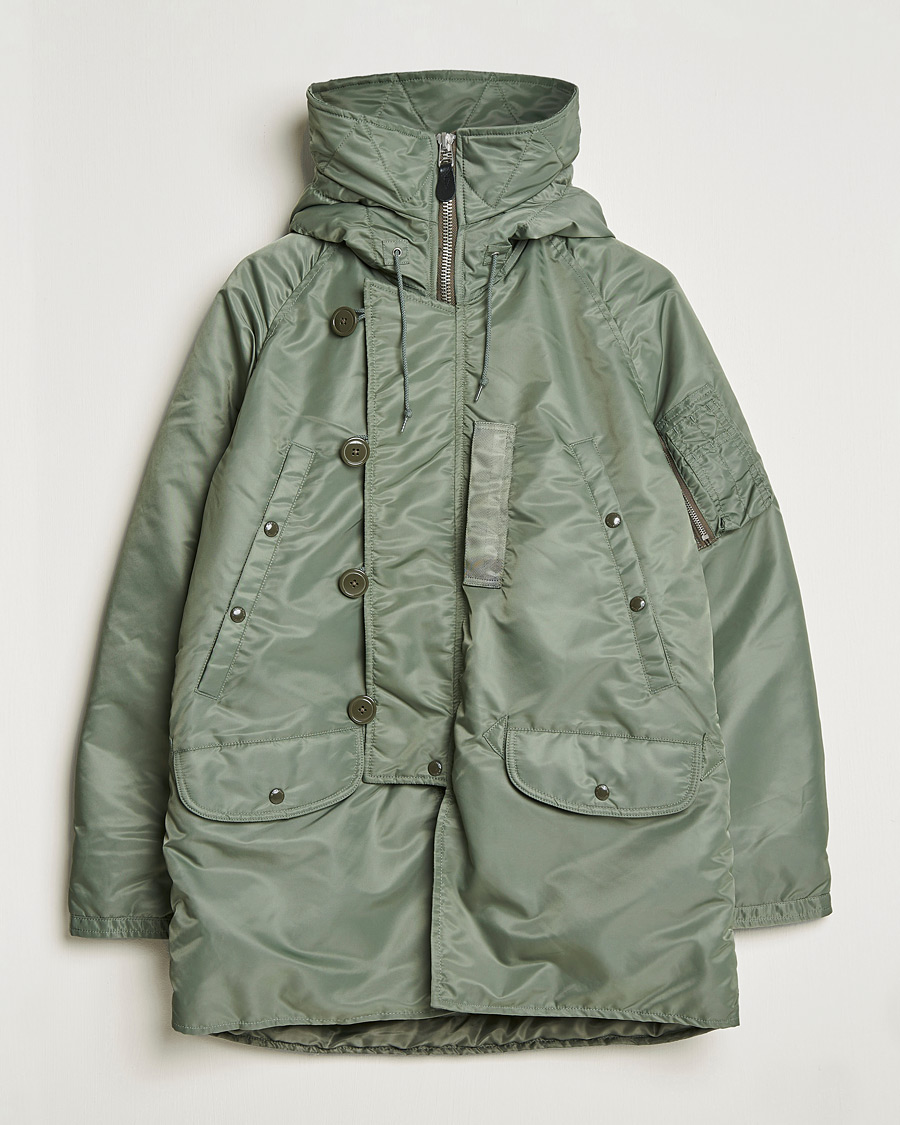 Homme | Manteaux Et Vestes | BEAMS PLUS | MIL Type N-3B Parka Sage