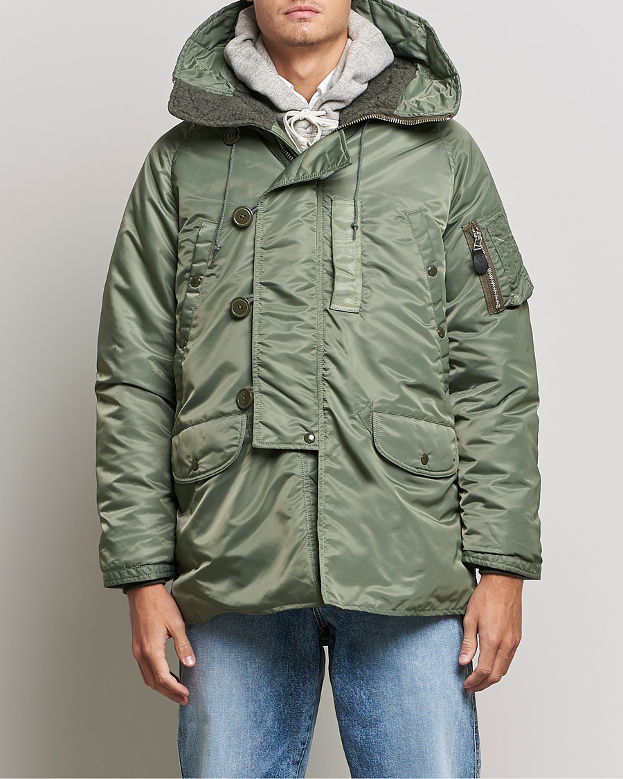 Homme | Manteaux Et Vestes | BEAMS PLUS | MIL Type N-3B Parka Sage