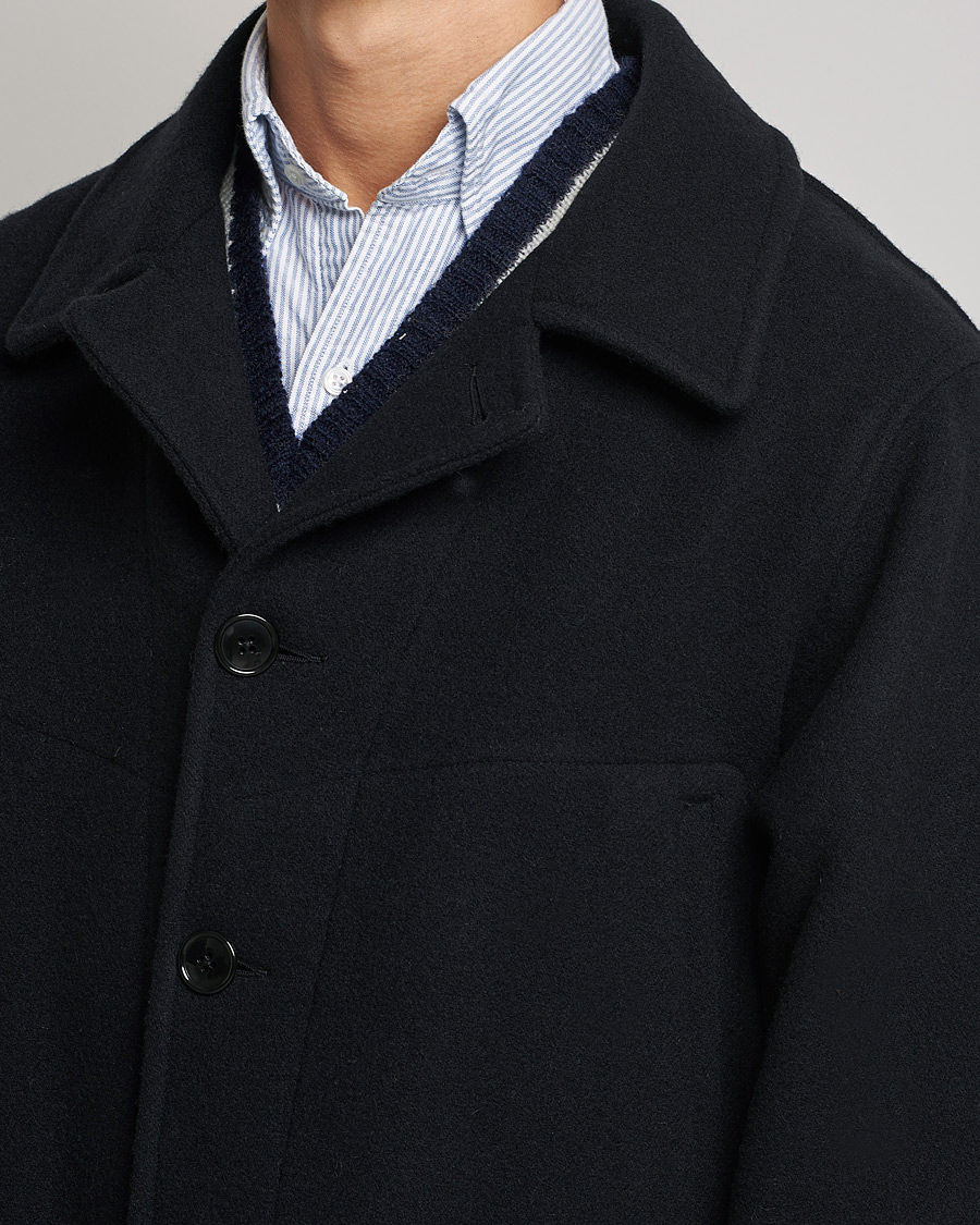 Homme | Manteaux Et Vestes | BEAMS PLUS | Heavy Melton Hunting Coat Navy