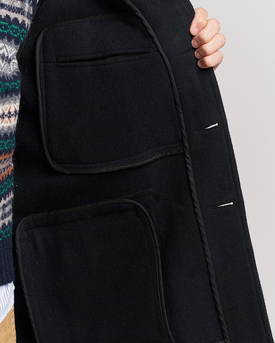 Homme | Manteaux Et Vestes | BEAMS PLUS | Heavy Melton Hunting Coat Navy