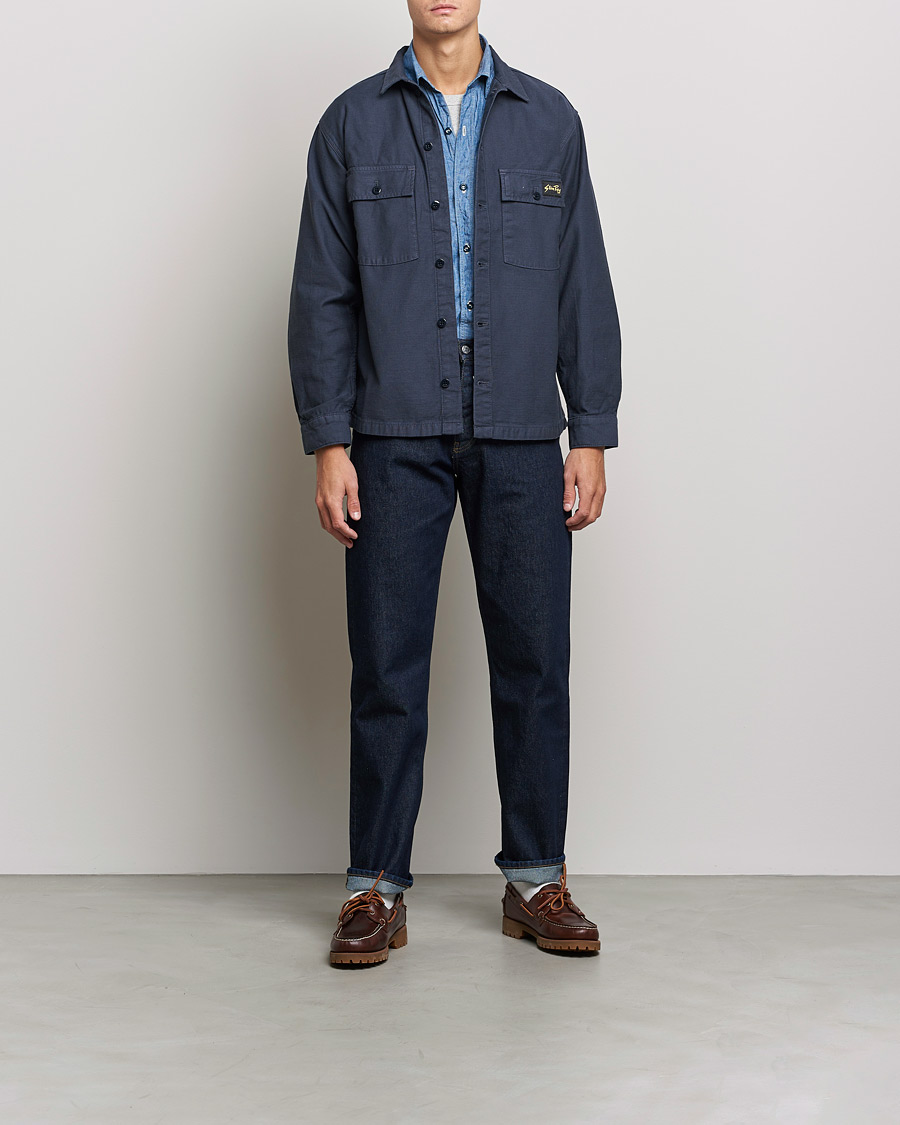 Homme | Chemises | Stan Ray | CPO Sateen Overshirt Navy