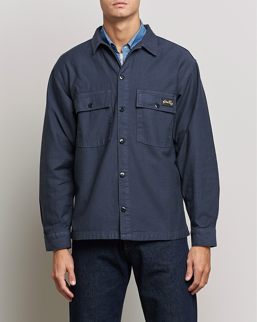 Homme | Chemises | Stan Ray | CPO Sateen Overshirt Navy