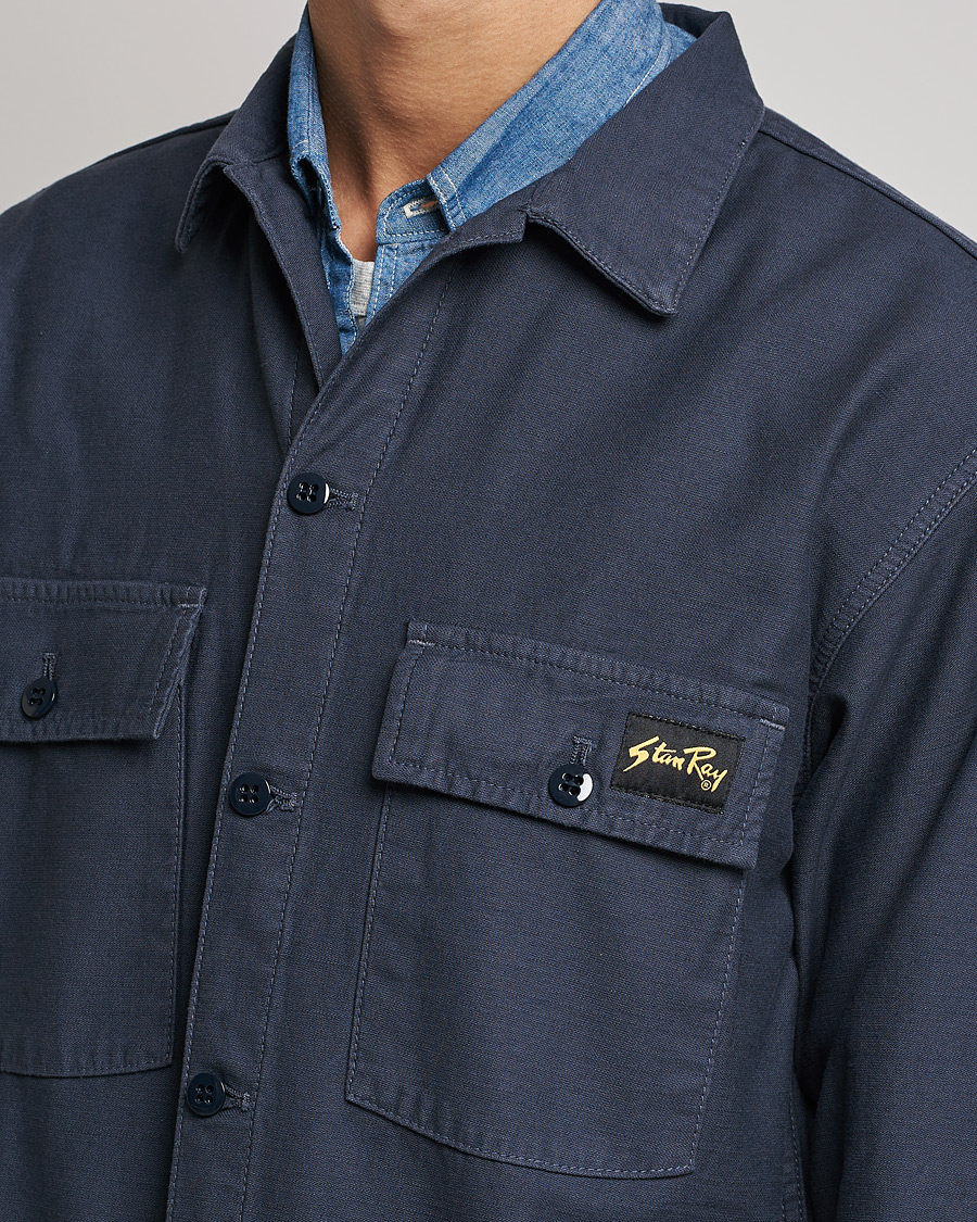 Homme | Chemises | Stan Ray | CPO Sateen Overshirt Navy