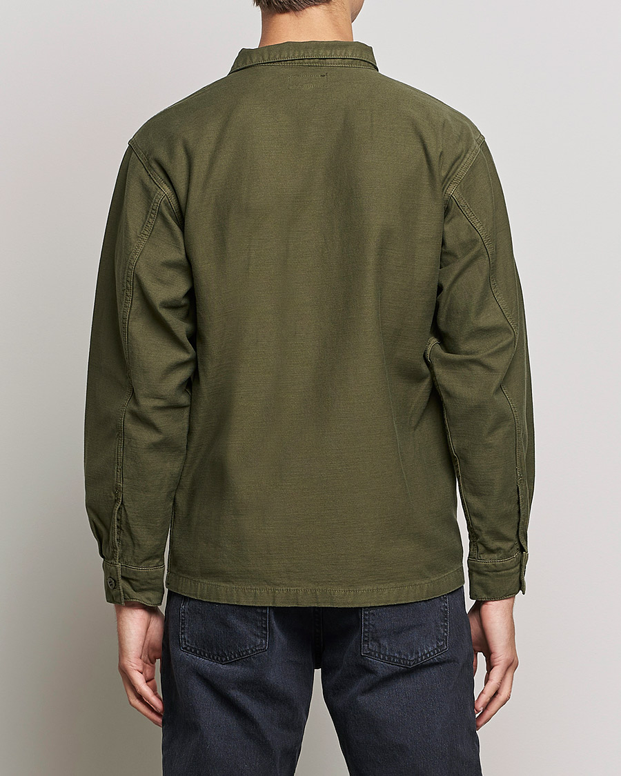 Homme | Chemises | Stan Ray | CPO Sateen Overshirt Dark Olive