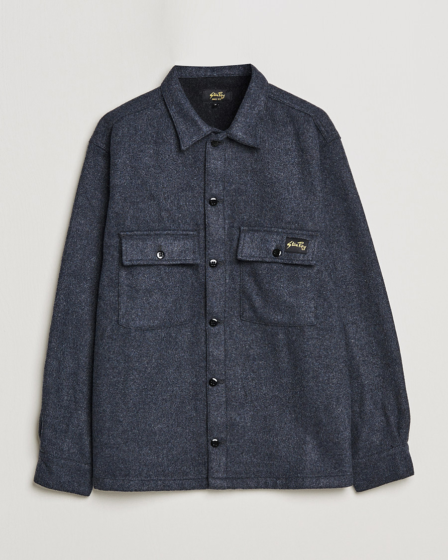 Homme | Chemises | Stan Ray | CPO Wool Overshirt Mid Grey