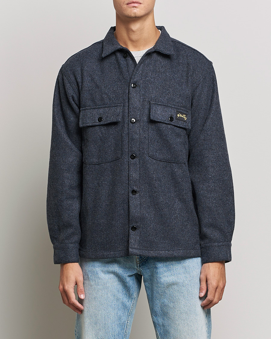 Homme | Chemises | Stan Ray | CPO Wool Overshirt Mid Grey