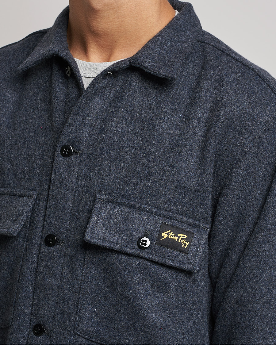 Homme | Chemises | Stan Ray | CPO Wool Overshirt Mid Grey