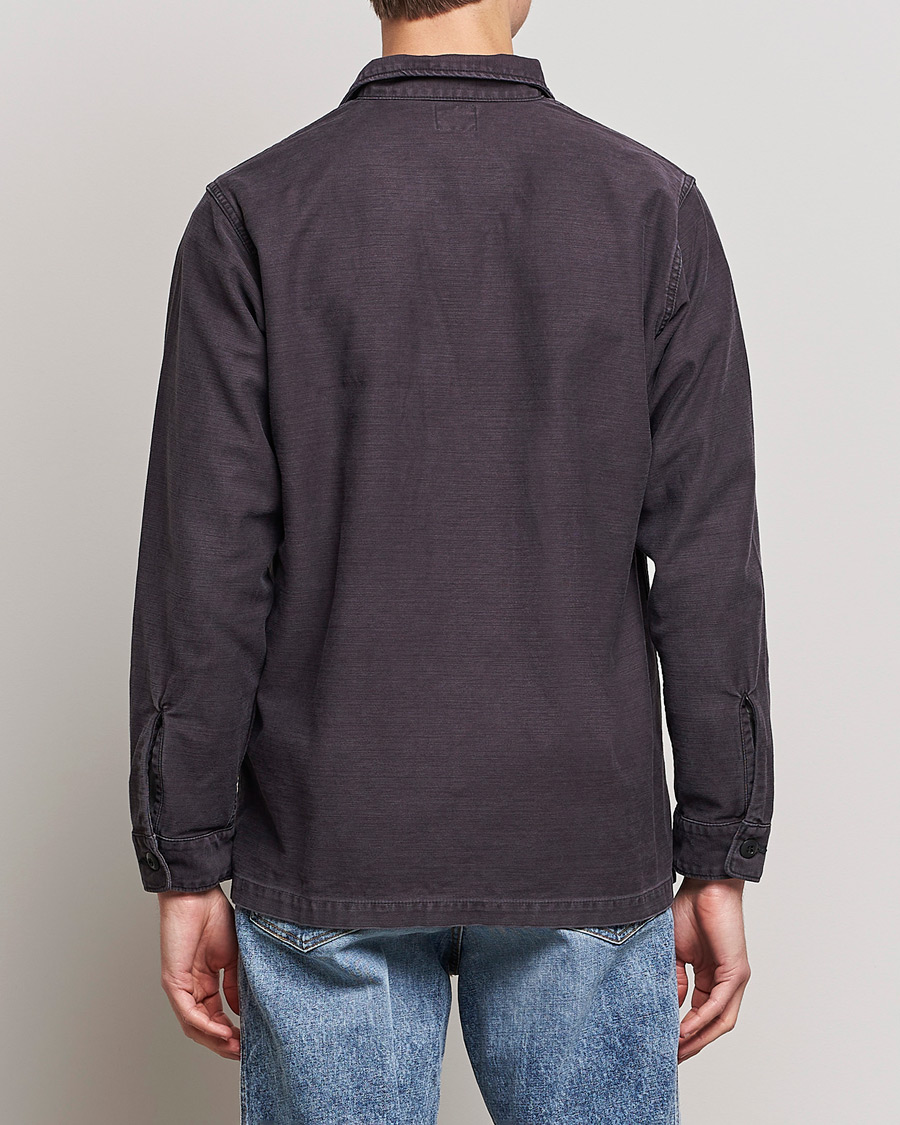 Homme | Chemises | orSlow | Cotton Sateen US Army Overshirt Black