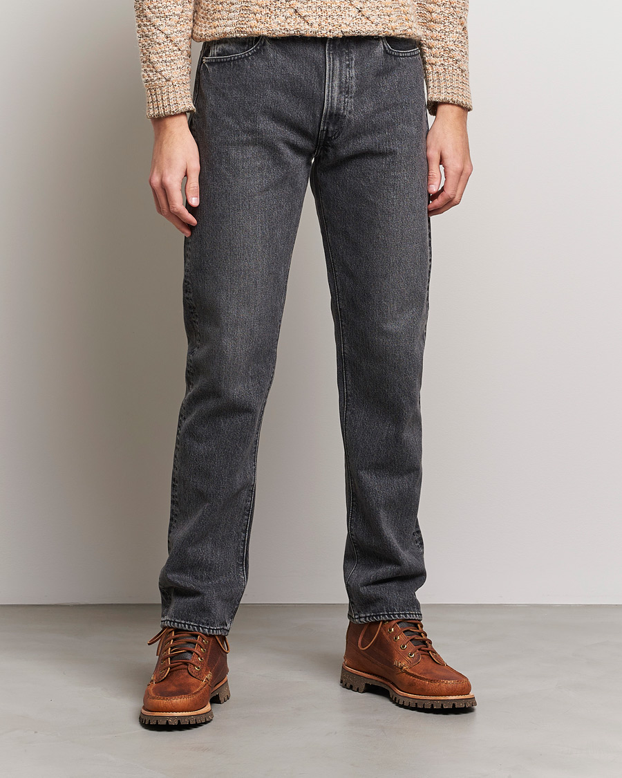 Homme | Jeans | orSlow | Tapered Fit 107 Jeans Black Stone Wash
