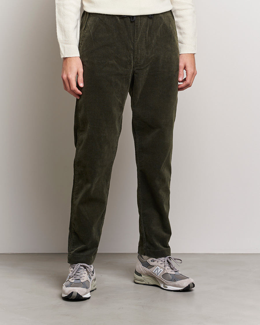 Homme | Pantalons | orSlow | New Yorker Corduroy Pants Army Green