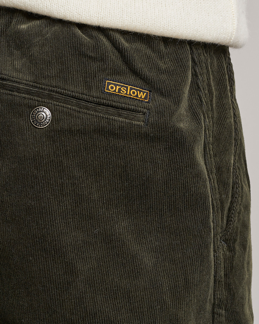 Homme | Pantalons | orSlow | New Yorker Corduroy Pants Army Green
