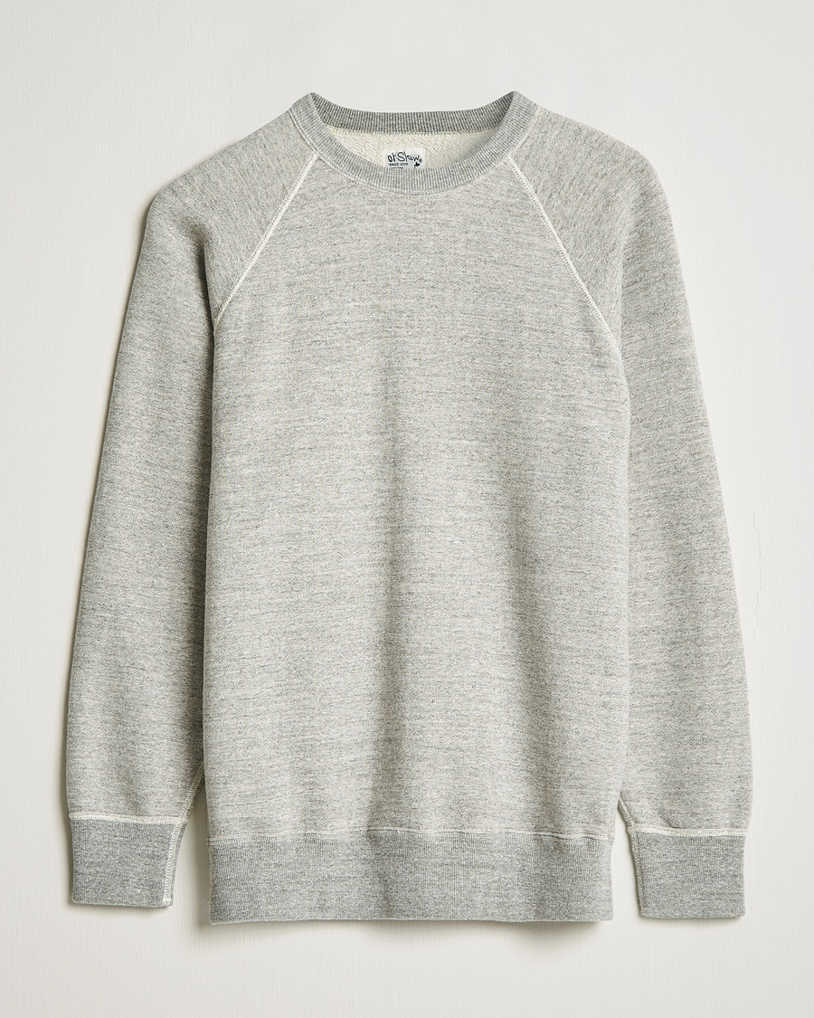 Homme | Pulls Et Tricots | orSlow | Loop Wheel Sweatshirt Heather Grey
