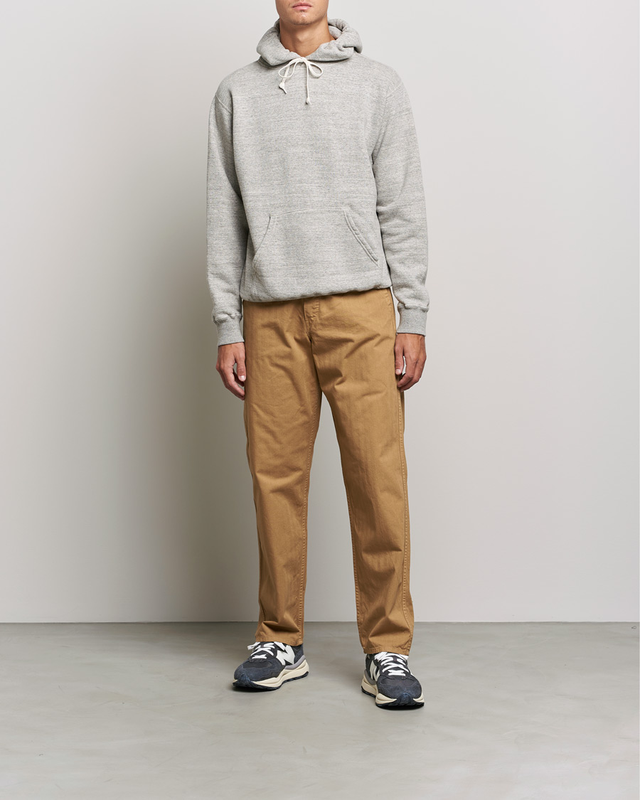 Homme | Pulls Et Tricots | orSlow | Loop Wheel Hooded Sweatshirt Heather Grey