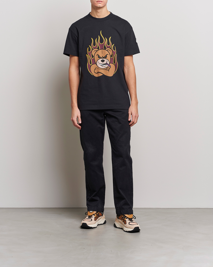 Homme | T-shirts | Moncler Genius | 8 Palm Angels Bear Motif T-Shirt Black