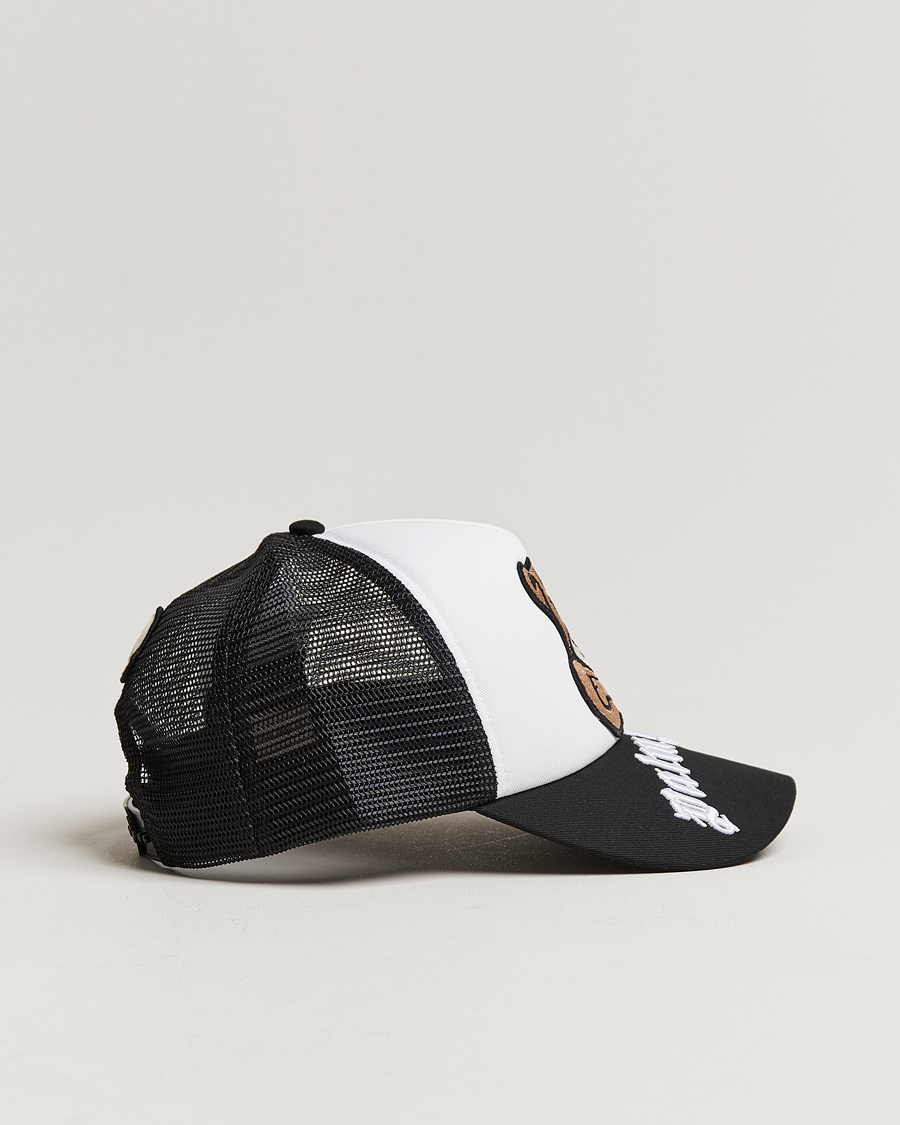 Homme | 8 Moncler Genius Palm Angels Bear Motif Baseball Cap White/Black | Moncler Genius | 8 Palm Angels Bear Motif Baseball Cap White/Black