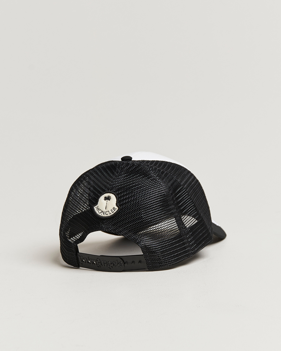 Homme | 8 Moncler Genius Palm Angels Bear Motif Baseball Cap White/Black | Moncler Genius | 8 Palm Angels Bear Motif Baseball Cap White/Black