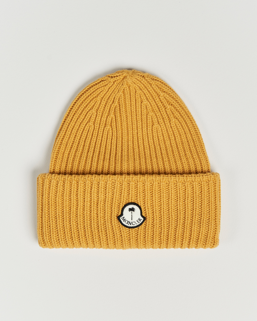 Homme | 8 Moncler Genius Palm Angels Wool Beanie Yellow | Moncler Genius | 8 Palm Angels Wool Beanie Yellow