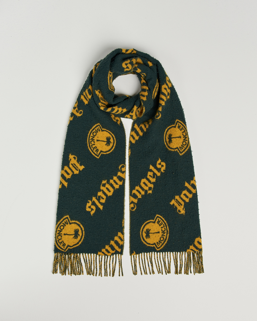 Homme | 8 Moncler Genius Palm Angels Wool Scarf Green | Moncler Genius | 8 Palm Angels Wool Scarf Green