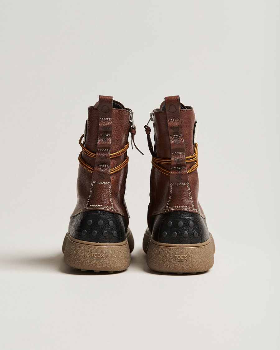 Homme | 8 Moncler Genius Palm Angels Winter Gommino Leather Boots Dark Brown | Moncler Genius | 8 Palm Angels Winter Gommino Leather Boots Dark Brown