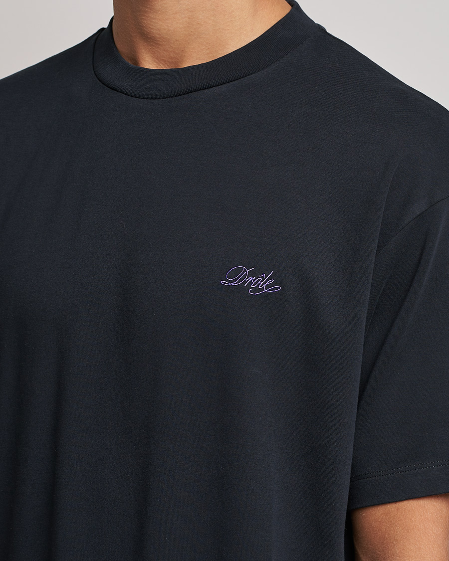 Homme | T-shirts | Drôle de Monsieur | Signature T-Shirt Black