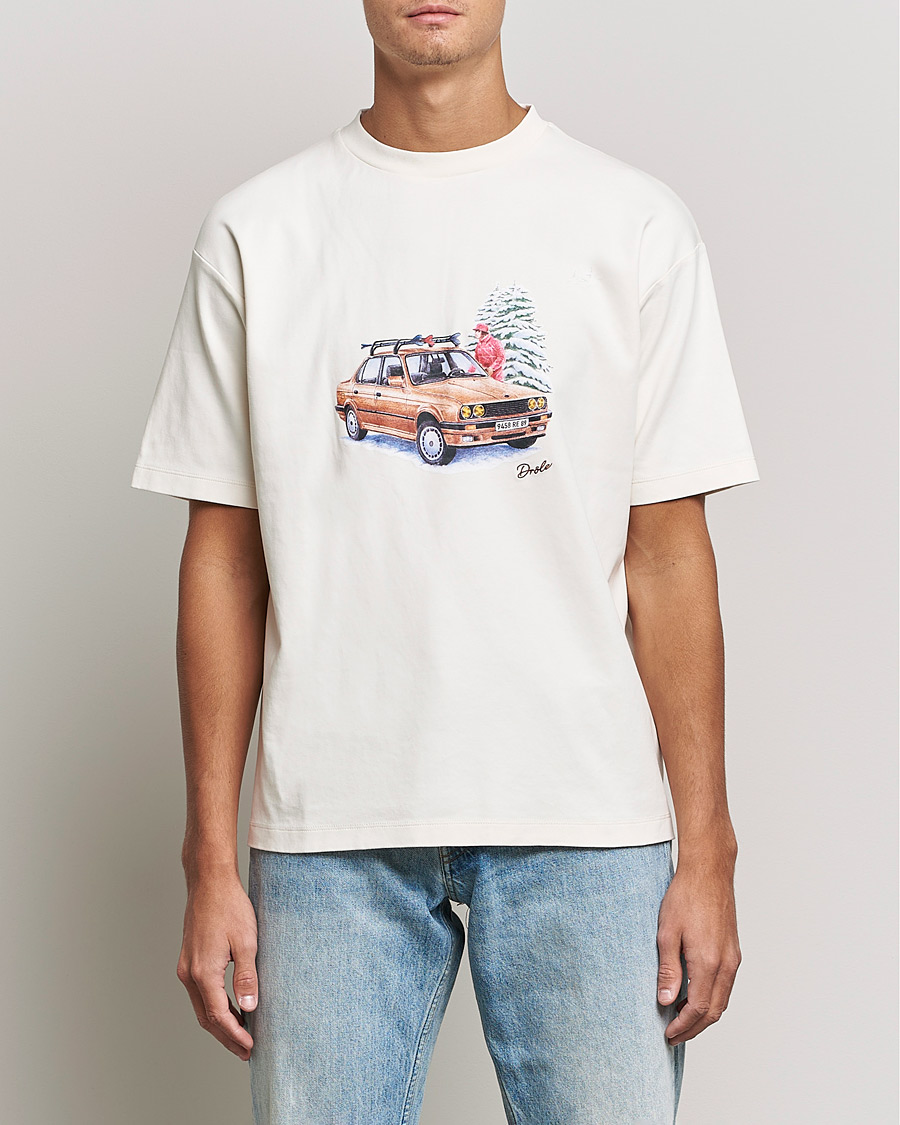 Homme | T-shirts | Drôle de Monsieur | Departe Ski T-Shirt Cream