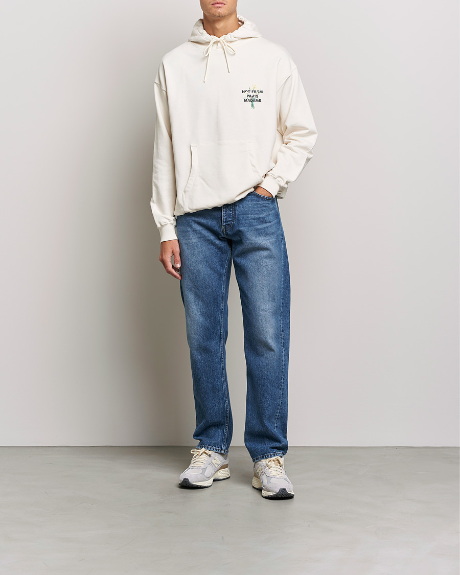 Homme | Pulls Et Tricots | Drôle de Monsieur | Fleur Slogan Hoodie Off White