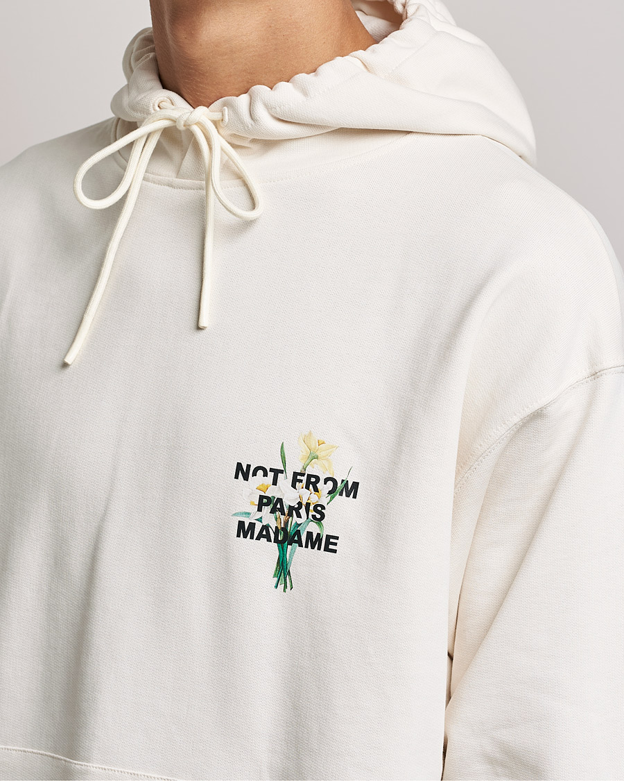 Homme | Pulls Et Tricots | Drôle de Monsieur | Fleur Slogan Hoodie Off White