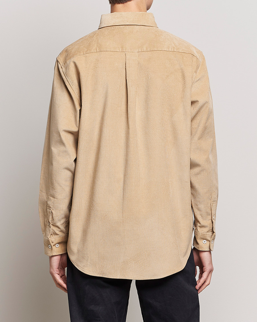 Homme | Chemises | Drôle de Monsieur | Corduroy Oversize Shirt Beige