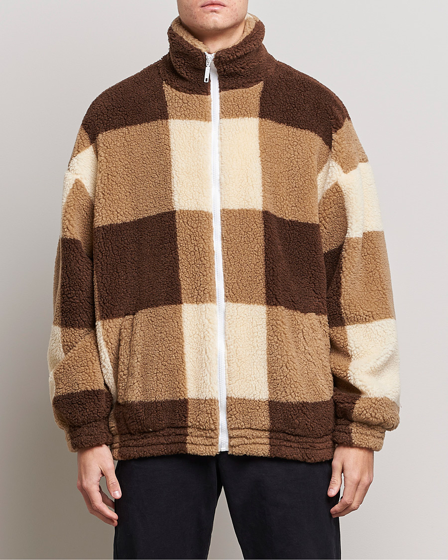 Homme | Manteaux Et Vestes | Drôle de Monsieur | Teddy Fleece Jacket Brown/Beige