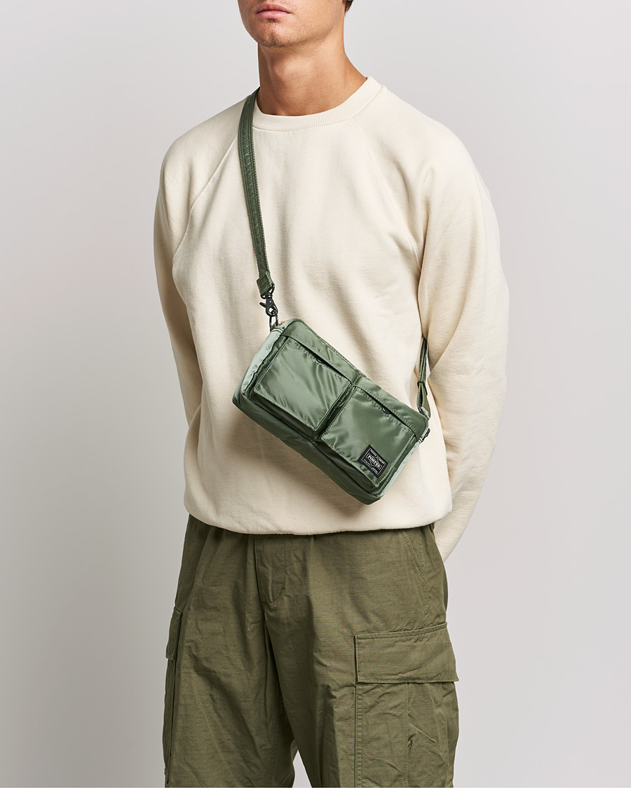 Homme | Porter-Yoshida & Co. Tanker Small Shoulder Bag Sage Green | Porter-Yoshida & Co. | Tanker Small Shoulder Bag Sage Green