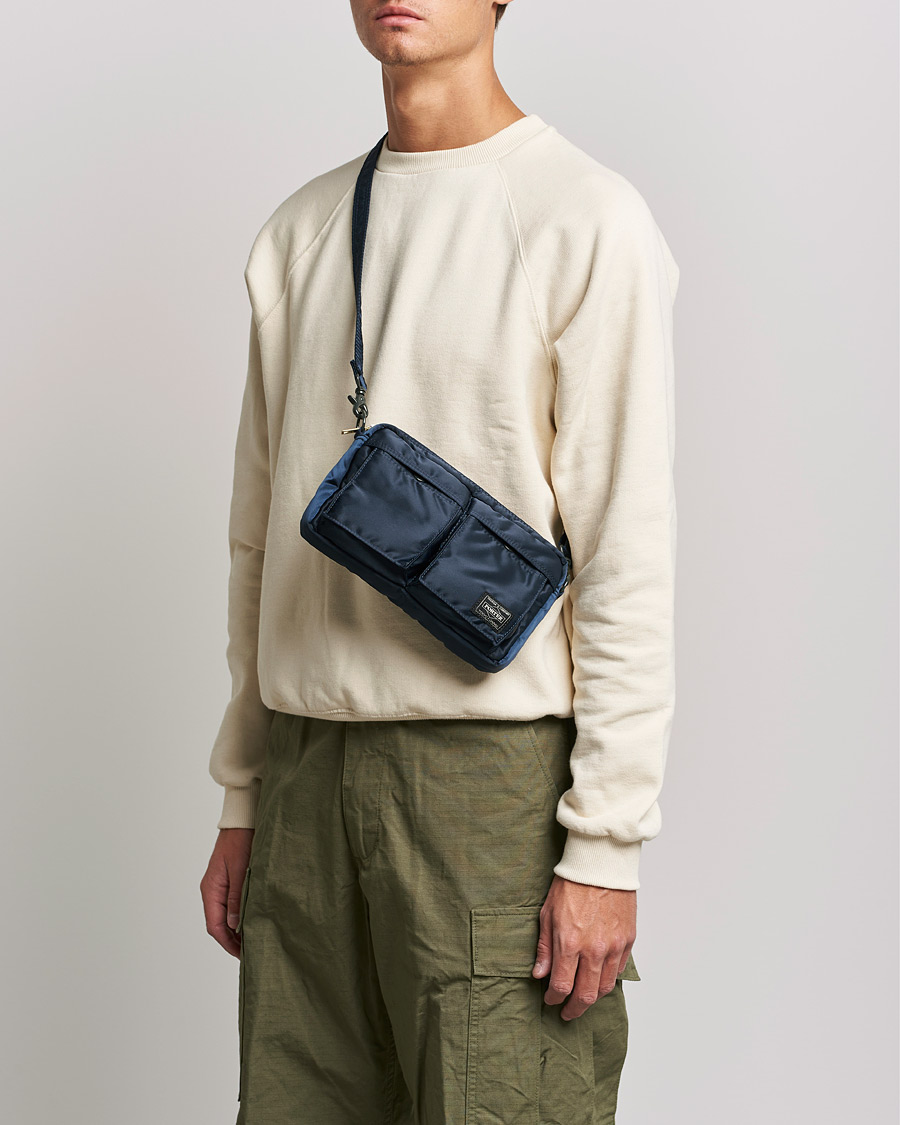 Homme | Accessoires | Porter-Yoshida & Co. | Tanker Small Shoulder Bag Iron Blue