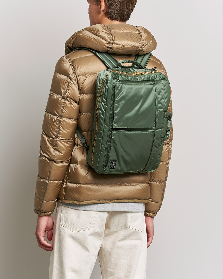 Homme | Porter-Yoshida & Co. Tanker 3Way Briefcase Sage Green | Porter-Yoshida & Co. | Tanker 3Way Briefcase Sage Green