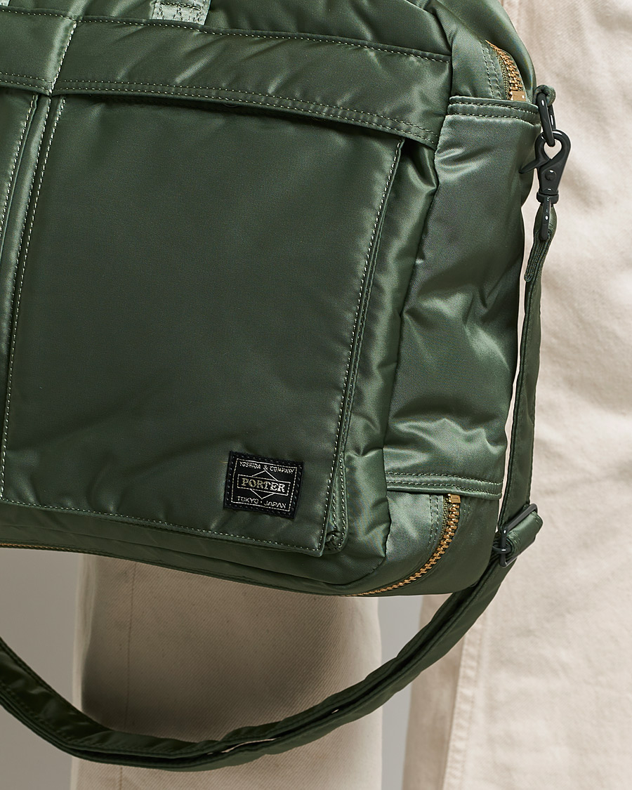 Homme | Porter-Yoshida & Co. Tanker 3Way Briefcase Sage Green | Porter-Yoshida & Co. | Tanker 3Way Briefcase Sage Green