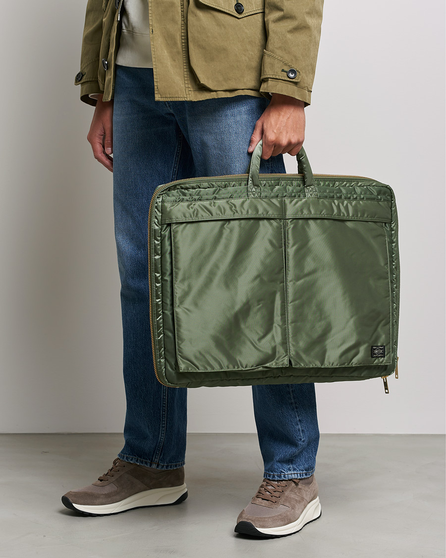 Men |  | Porter-Yoshida & Co. | Tanker Garment Bag Sage Green