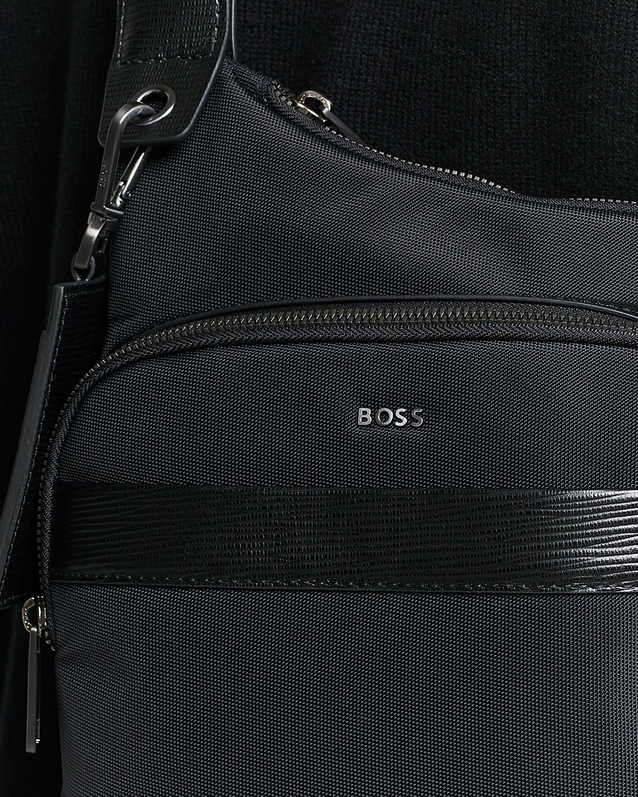 Homme | First Class Crossbody Bag Black | BOSS BLACK | First Class Crossbody Bag Black